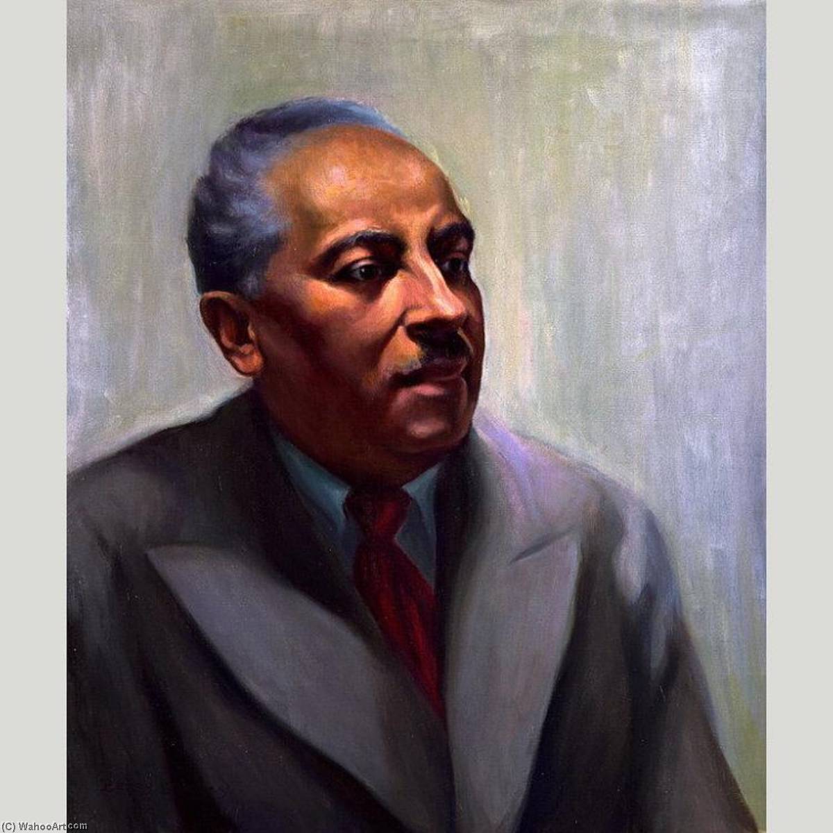 Order Oil Painting Replica Arna Wendell Bontemps, 1953 by Betsy Graves Reyneau (Inspired By) (1880-1964, United States) | ArtsDot.com