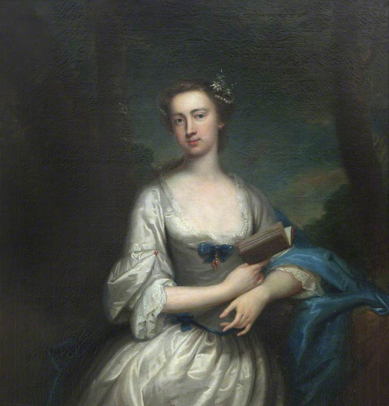 Order Artwork Replica Called `Elizabeth Dobyns (1693–1735 1736), Mrs Ashe Windham` (but possibly Sarah Hicks, 1710–1792, Mrs William Windham II) (detail), 1750 by Thomas Bardwell (1704-1767) | ArtsDot.com