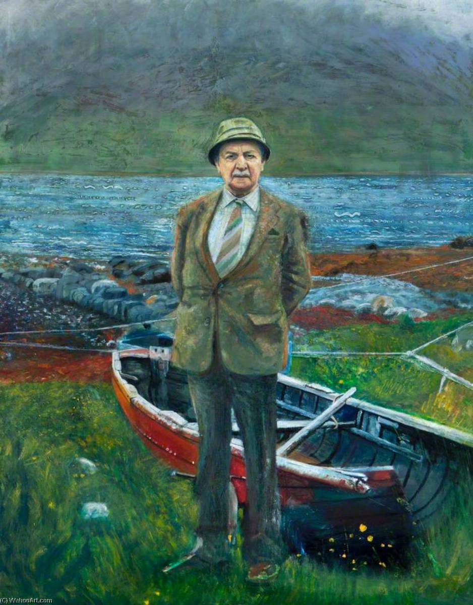 Somhairle MacGill Eain (1911–1996) (Sorley Maclean), 1990 by Peter Douglas Edwards Peter Douglas Edwards | ArtsDot.com