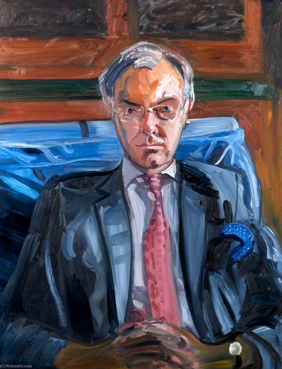 Study for a Portrait of Derec Llwyd Morgan (b.1943), 2004 by Peter Douglas Edwards Peter Douglas Edwards | ArtsDot.com