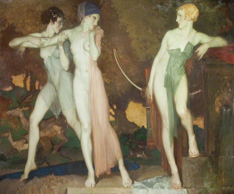 Artemis and Chione, 1931 by William Russell Flint William Russell Flint | ArtsDot.com