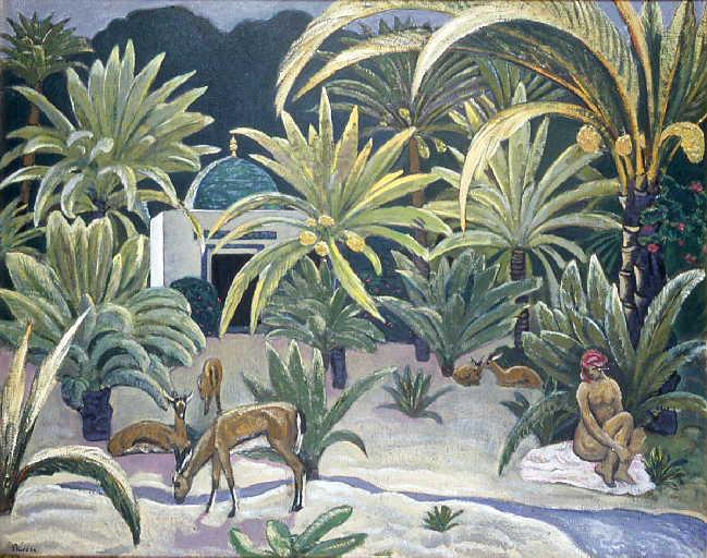 Order Oil Painting Replica Femme nue dans l`oasis, Djerba by André Sureda (1872-1930) | ArtsDot.com