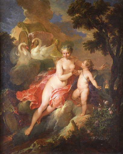 Bestellen Kunstreproduktionen Vénus et l`Amour von Nicolas Bertin (1667-1736, France) | ArtsDot.com