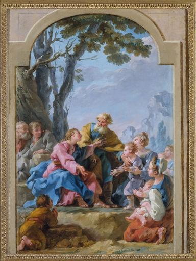 Order Artwork Replica Le Christ et les Petits Enfants by Noël Hallé (1711-1781, France) | ArtsDot.com