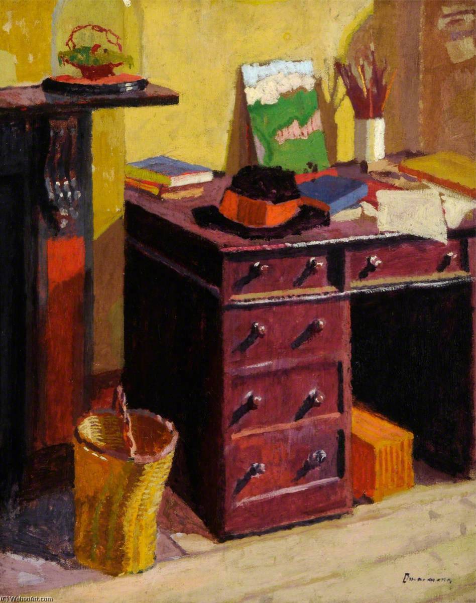 Order Artwork Replica The Artist`s Desk, 1915 by Malcolm Drummond (1880-1945) | ArtsDot.com