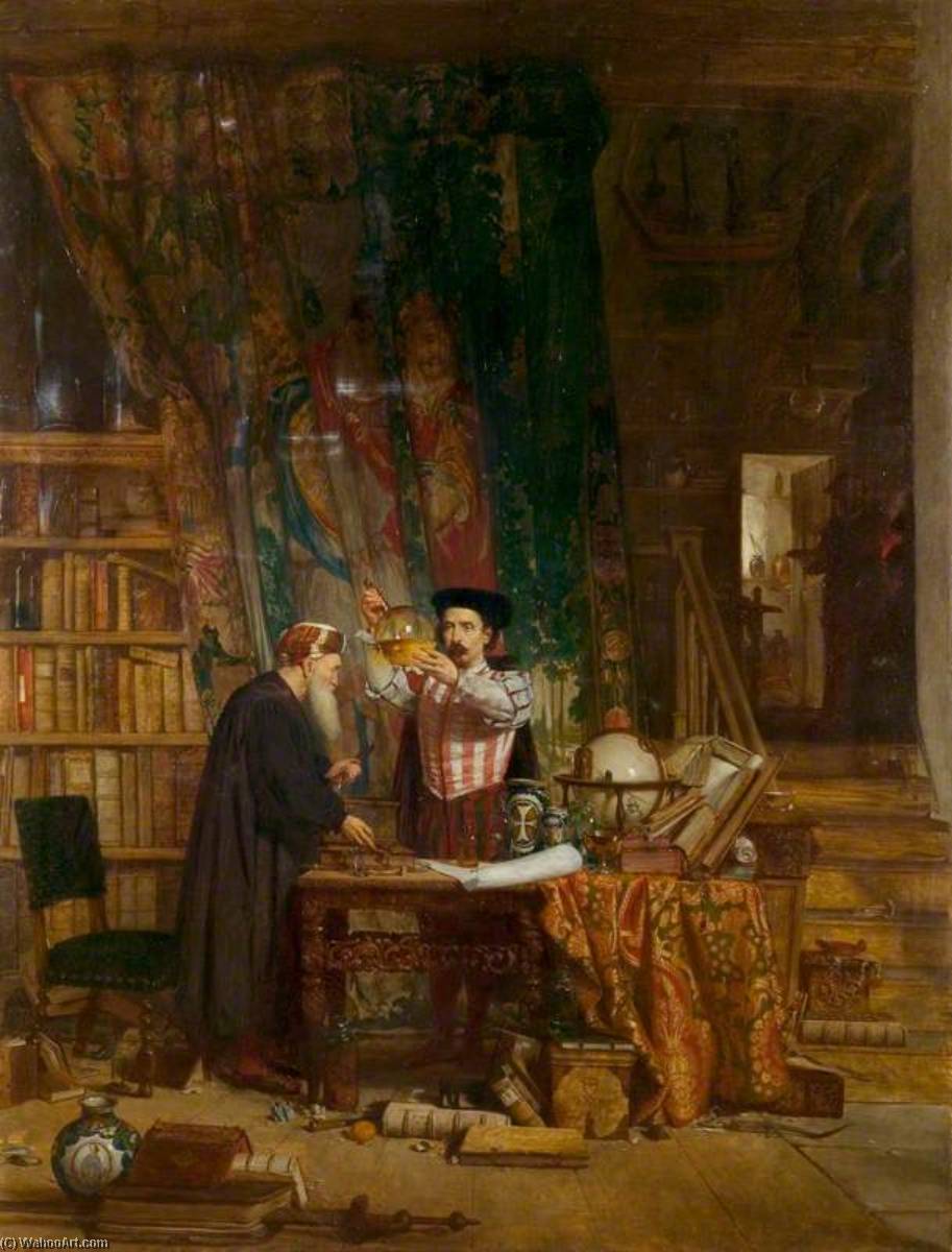 Kauf Museum Kunstreproduktionen Der Alchemist, 1855 von William Fettes Douglas (1822-1881) | ArtsDot.com