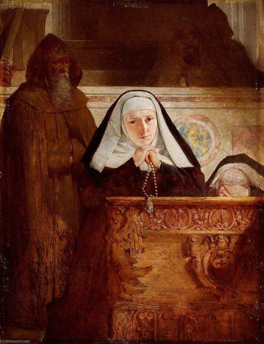 Order Artwork Replica The Nun by William Fettes Douglas (1822-1881) | ArtsDot.com