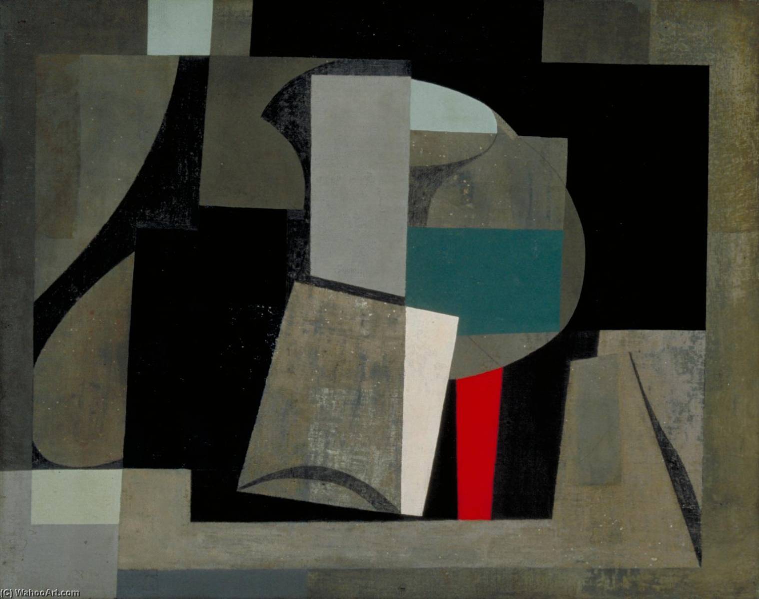 1934 6 (painting still life), 1934 by Ben Nicholson Ben Nicholson | ArtsDot.com