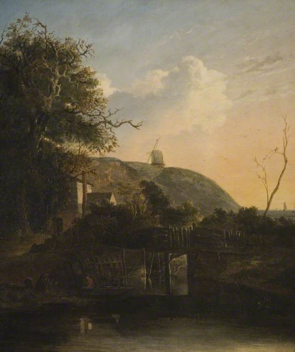 Order Oil Painting Replica A View near Harwich, 1832 by John Berney Crome (1768-1821) | ArtsDot.com