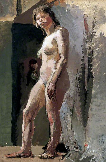Buy Museum Art Reproductions Female Figure Standing, 1921 by Rodney Joseph Burn (Inspired By) (1899-1984, United Kingdom) | ArtsDot.com