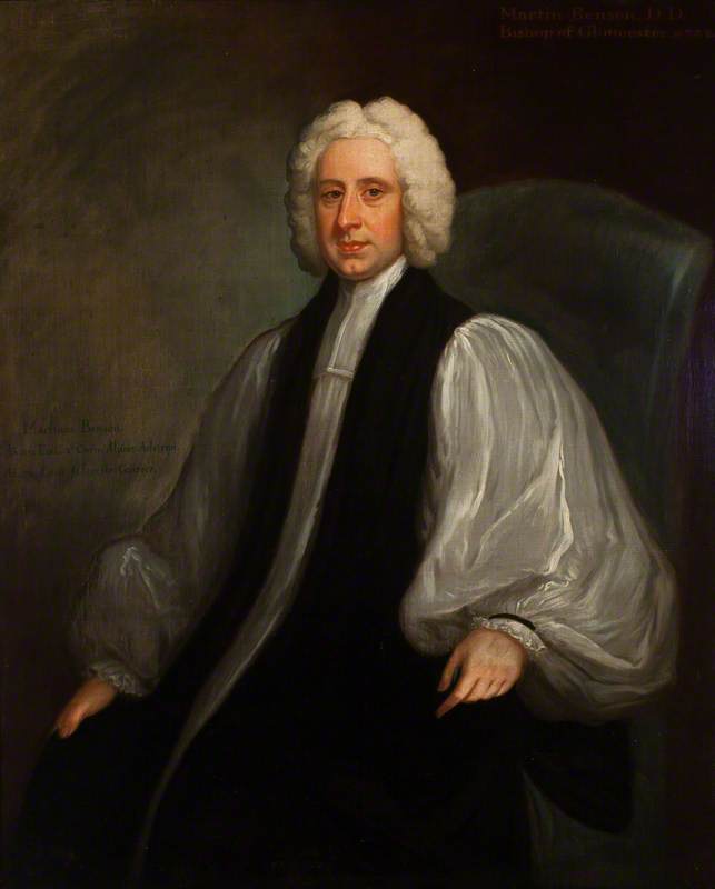 Order Art Reproductions Martin Benson, Bishop of Gloucester, 1740 by Jonathan Richardson The Elder (1667-1745) | ArtsDot.com