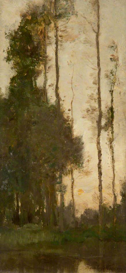 Order Artwork Replica Woods by Bardowie Loch by Robert Macaulay Stevenson (1854-1952) | ArtsDot.com
