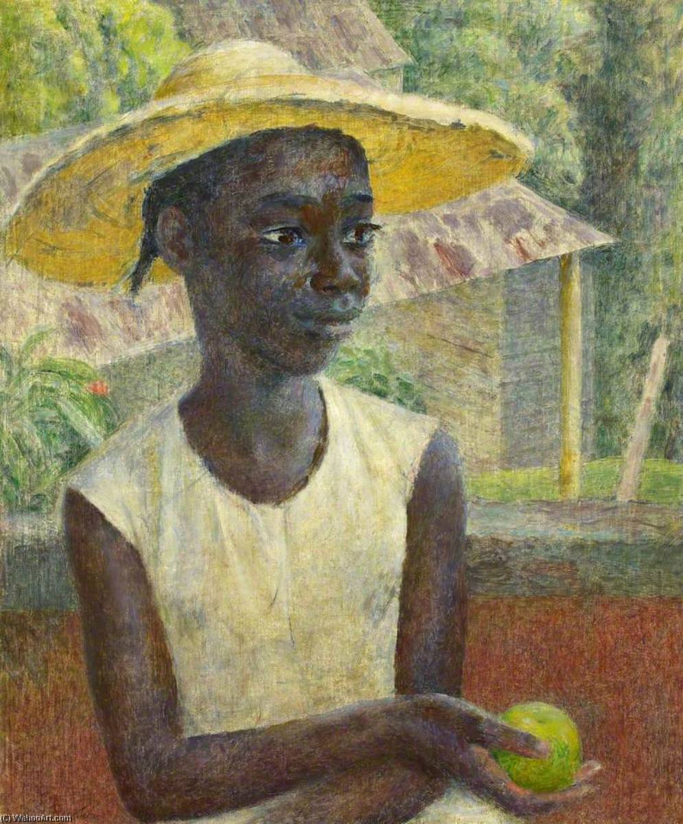Order Art Reproductions Ancilla with an Orange by Dod Procter (Inspired By) (1890-1972, United Kingdom) | ArtsDot.com