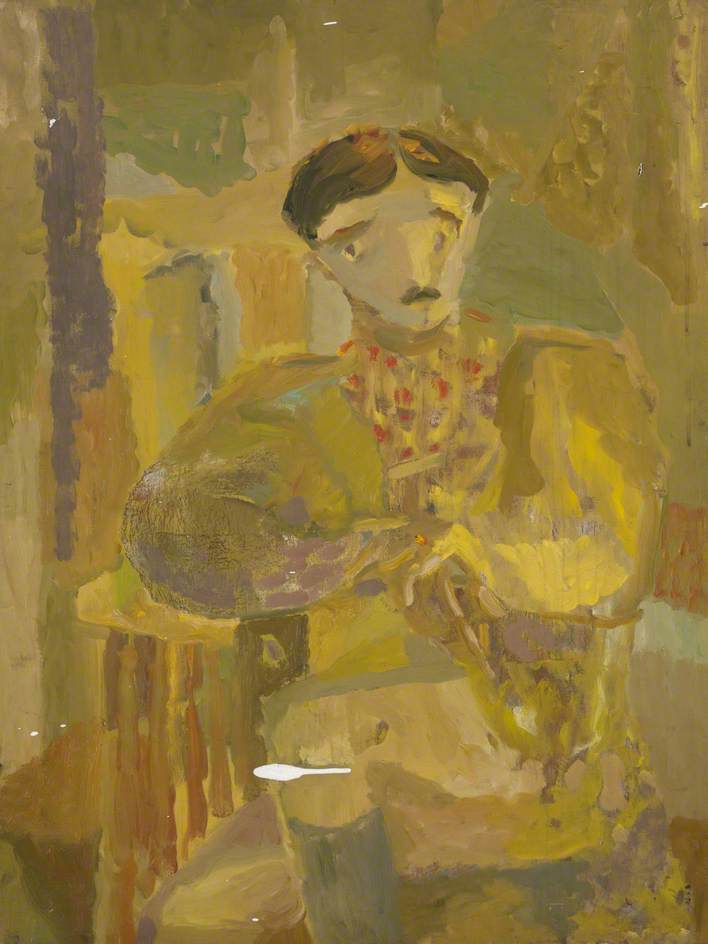 Order Oil Painting Replica The Calvaryman, 1949 by James Cumming (Inspired By) (1922-1991) | ArtsDot.com