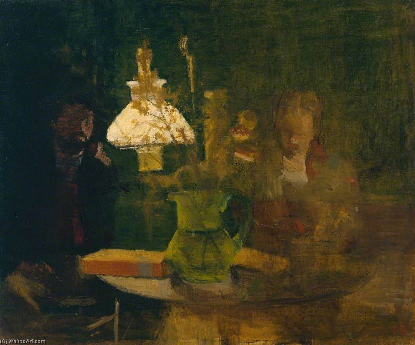 Order Paintings Reproductions Lamplight, 1941 by Victor Pasmore (Inspired By) (1908-1998) | ArtsDot.com