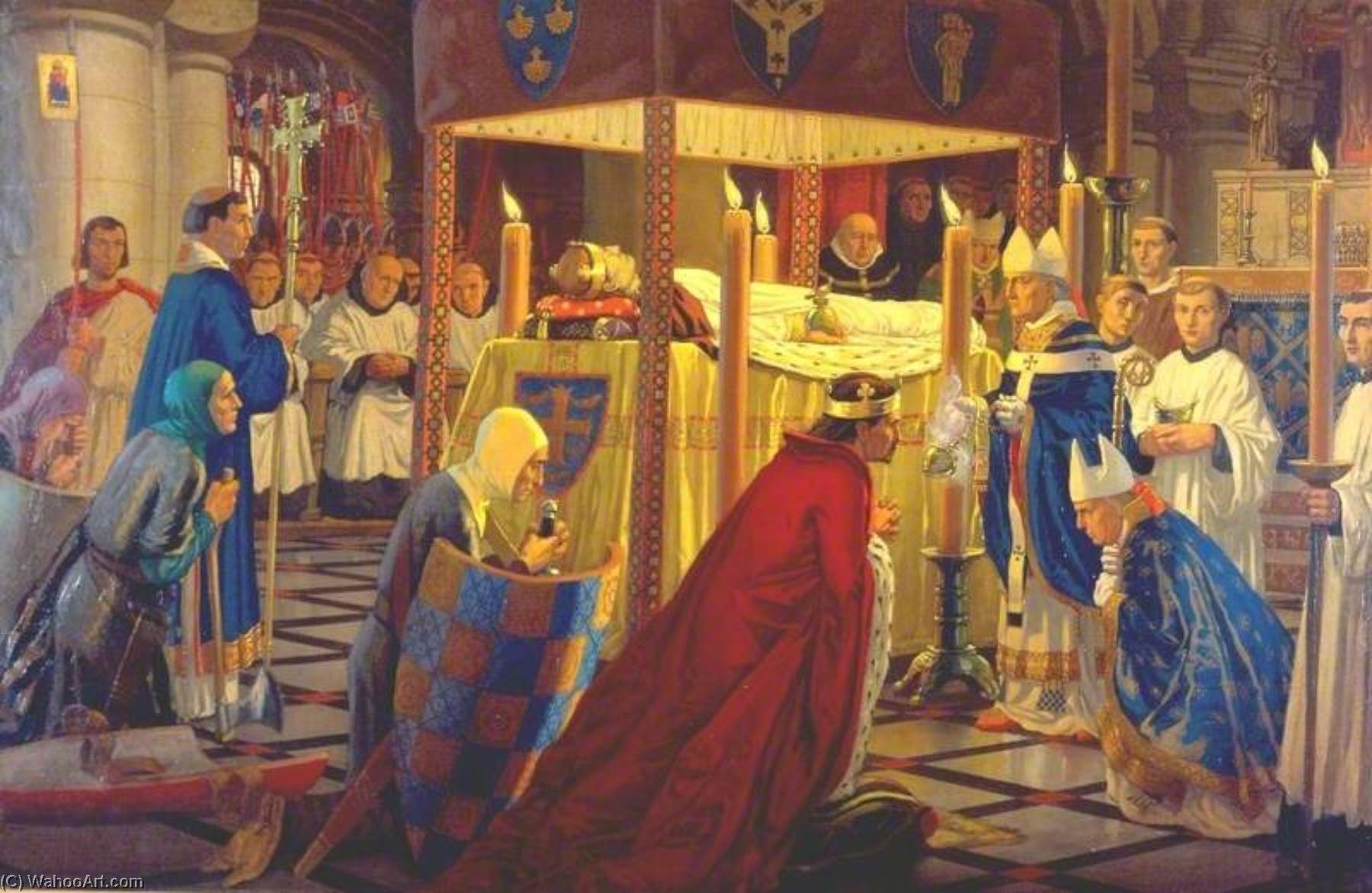 Buy Museum Art Reproductions The Burial of Henry I at Reading Abbey, 4 January 1136, 1916 by Harry Morley (1881-1943) | ArtsDot.com