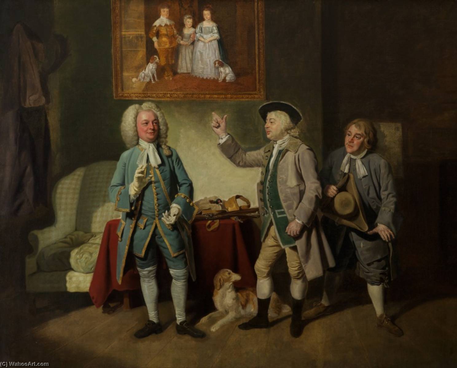 Buy Museum Art Reproductions Shuter, Beard, and Dunstall in `Love in a Village` by Isaac Bickerstaffe, Covent Garden, 1762, 1767 by Johann Zoffany (1733-1810, Germany) | ArtsDot.com