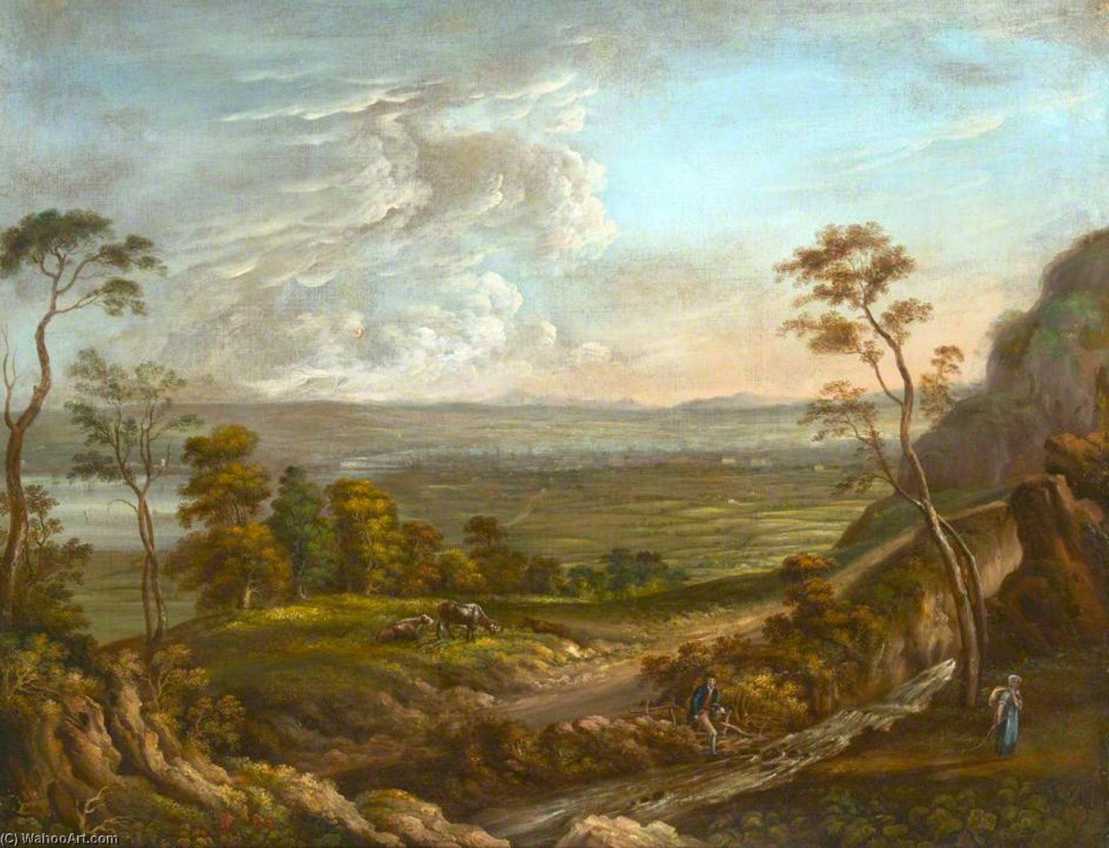Order Oil Painting Replica Prospect of Belfast from Cave Hill, 1813 by Hugh Frazer (1795-1865) | ArtsDot.com