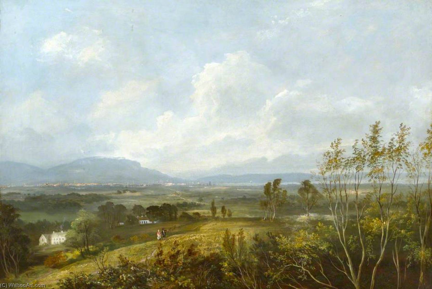 Order Oil Painting Replica Prospect of Belfast, 1820 by Hugh Frazer (1795-1865) | ArtsDot.com
