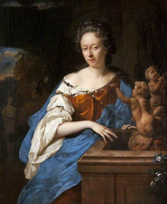 Order Artwork Replica Portrait of a Lady by a Fountain, 1697 by Adriaen Van Der Werff (1659-1722, Netherlands) | ArtsDot.com