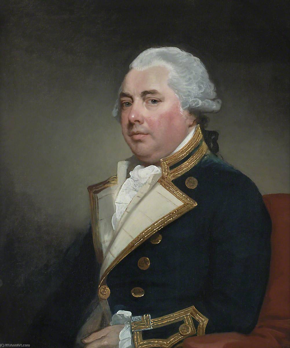 Order Paintings Reproductions Captain Sir William Abdy (c.1735–1803), Bt, 1780 by Gilbert Stuart (1755-1828, United Kingdom) | ArtsDot.com