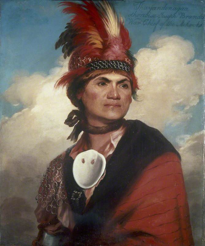 Order Oil Painting Replica Thayendanegea (Joseph Brant, c.1743–1807), 1786 by Gilbert Stuart (1755-1828, United Kingdom) | ArtsDot.com