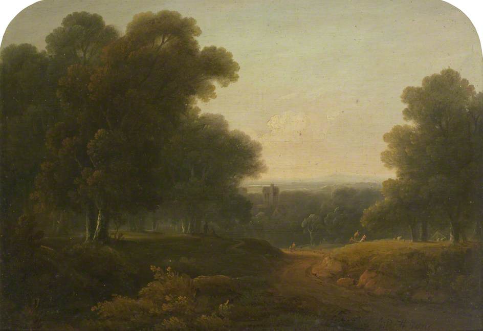 Buy Museum Art Reproductions Classical Landscape No.1, 1800 by John Rathbone (1745-1807) | ArtsDot.com