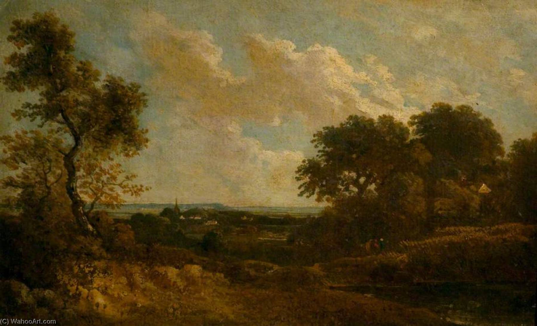 Order Oil Painting Replica Coleorton, Leicestershire, 1810 by George Howland Beaumont (1753-1827, United Kingdom) | ArtsDot.com