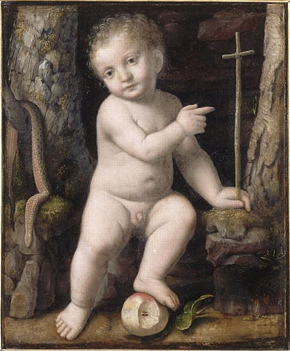 Order Artwork Replica L`ENFANT JESUS, SAUVEUR DU MONDE by Bernardino Luini (1480-1532, Italy) | ArtsDot.com