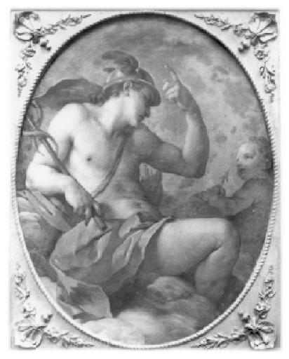 顺序 手工油畫 Mercure et l`amour (histoire des Dieux) 通过 Charles Joseph Natoire (1700-1777, France) | ArtsDot.com