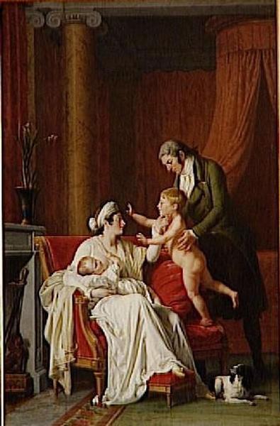 Buy Museum Art Reproductions FRANCOIS BERNARD BOYER FONFREDE, ET SA FAMILLE by François André Vincent (1746-1816, France) | ArtsDot.com