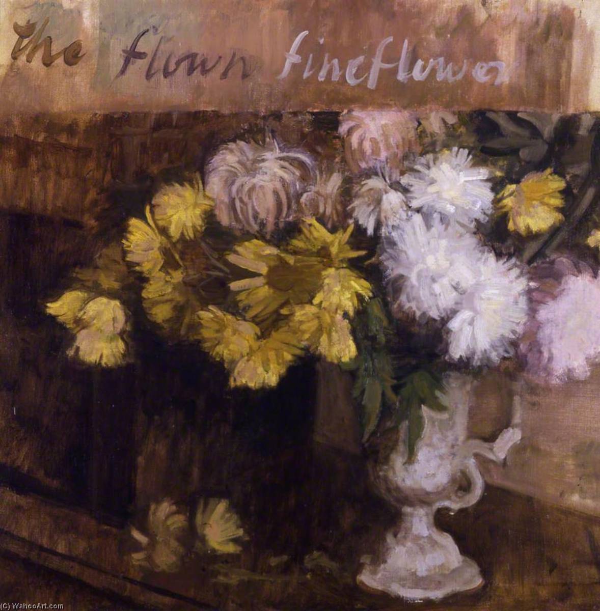 Obter Gravura De Qualidade De Museu Ainda Vida Flores, 1944 por Lawrence Gowing (Inspirado por) (1918-1991) | ArtsDot.com