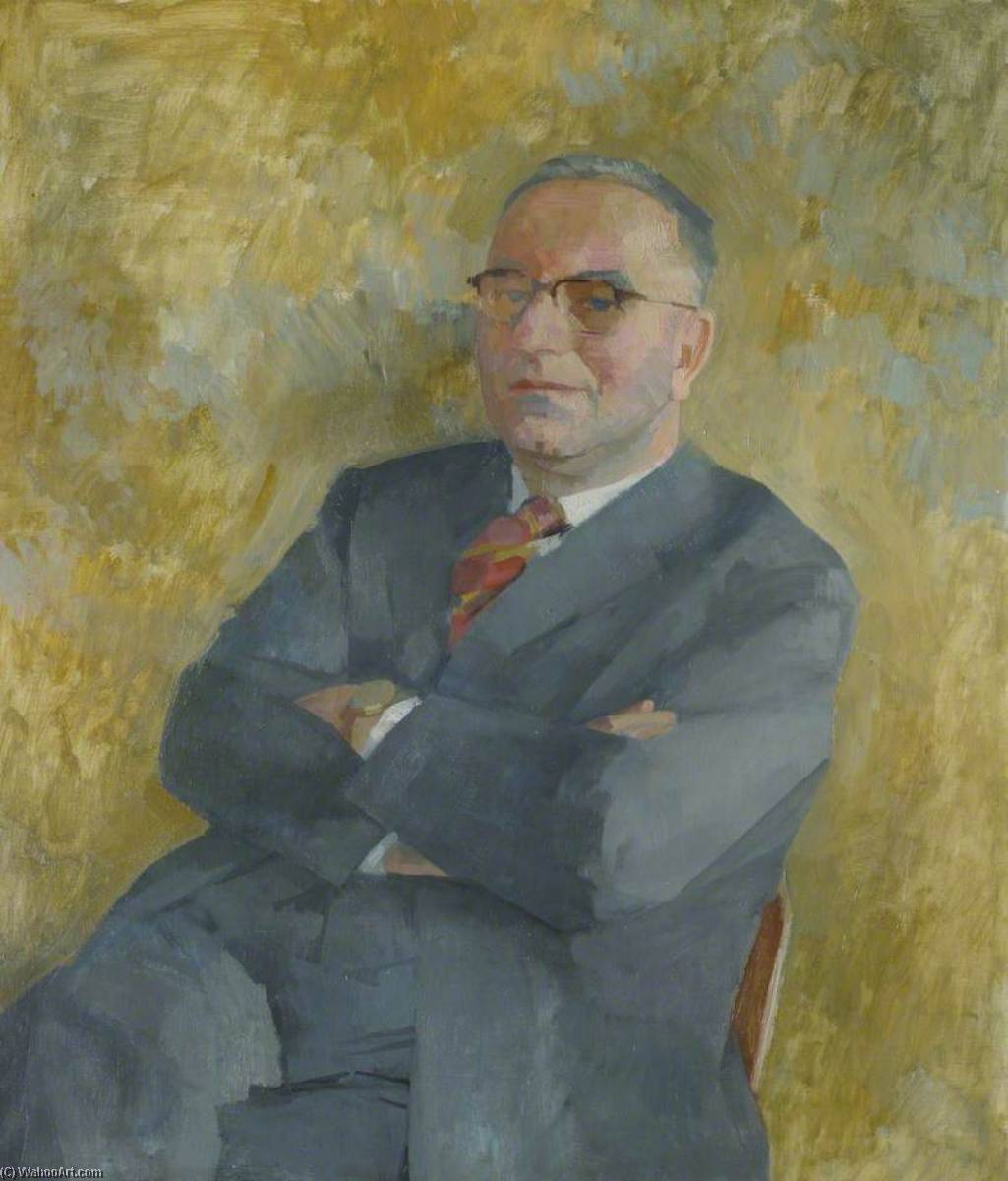 Buy Museum Art Reproductions Sir Frank Corbould Lee (1903–1971), CMG, KCB, GCMG, Master (1962–1971) by Lawrence Gowing (Inspired By) (1918-1991) | ArtsDot.com