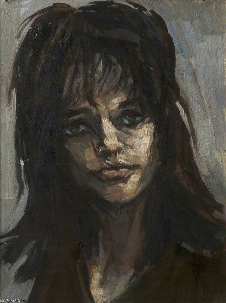 Buy Museum Art Reproductions Head of a Girl by Harold Riley (Inspired By) (1934-1976, United Kingdom) | ArtsDot.com