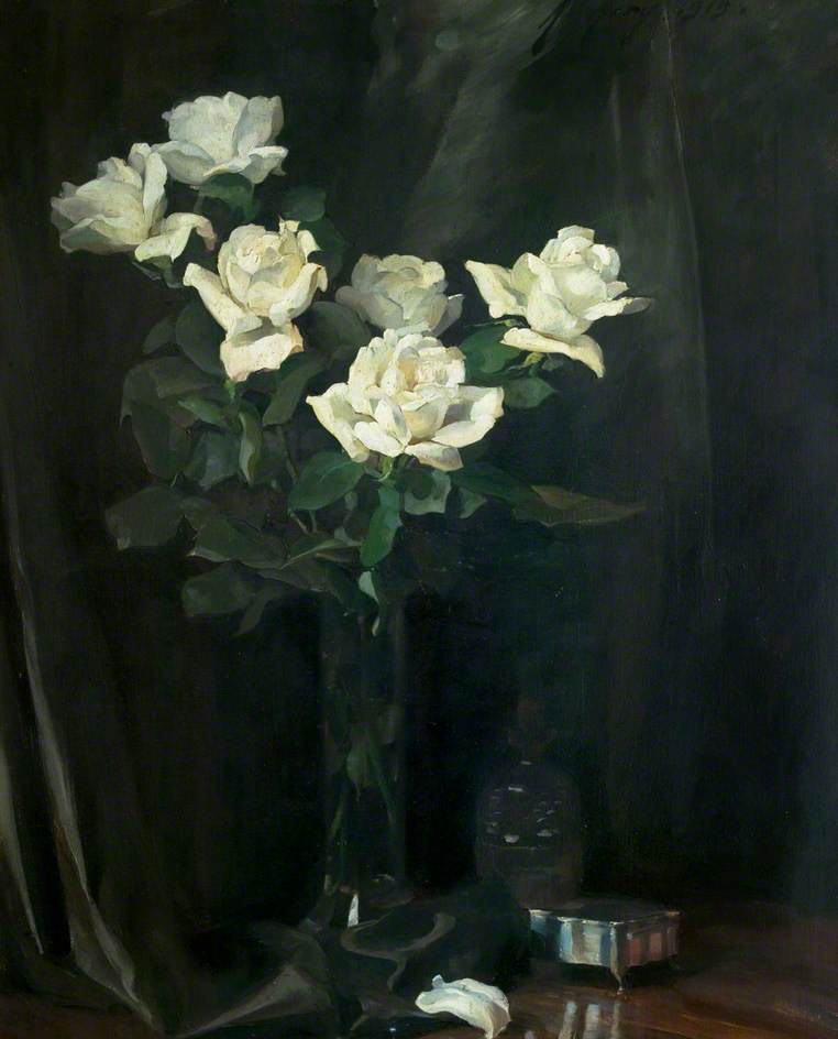 Order Oil Painting Replica Roses Triumphant by Anna Airy (Inspired By) (1882-1964, United Kingdom) | ArtsDot.com