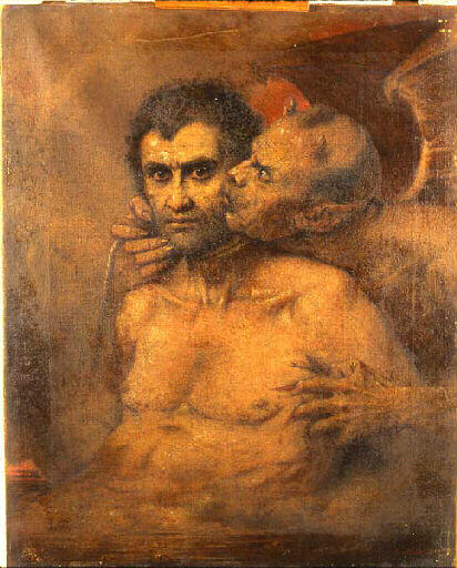 Buy Museum Art Reproductions Le baiser rendu (Juda et Satan) by Benoît-Hermogaste Molin (1810-1894) | ArtsDot.com