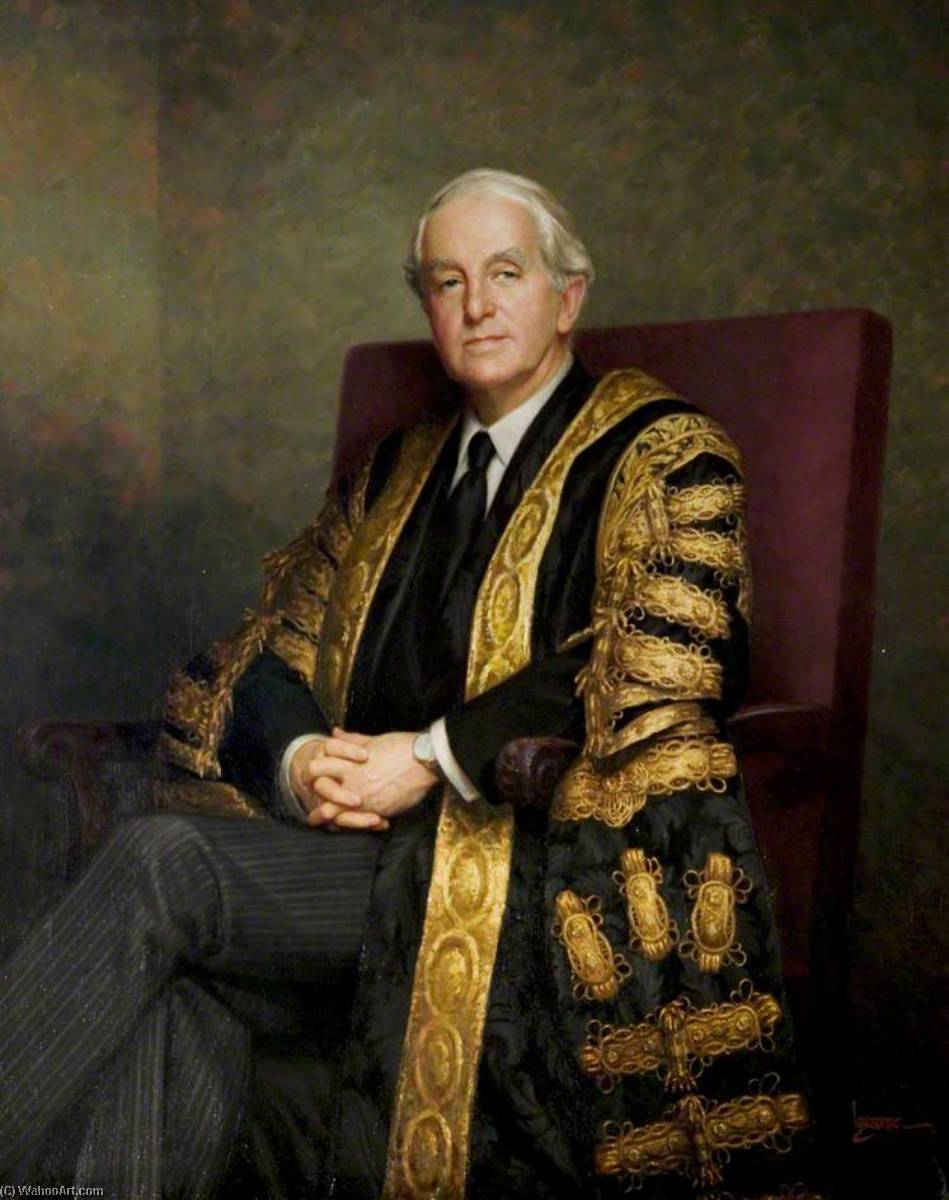 Buy Museum Art Reproductions Sir Francis Hill (1899–1980), Chancellor of the University (1972–1978) by Leonard Boden (Inspired By) (1911-1999) | ArtsDot.com