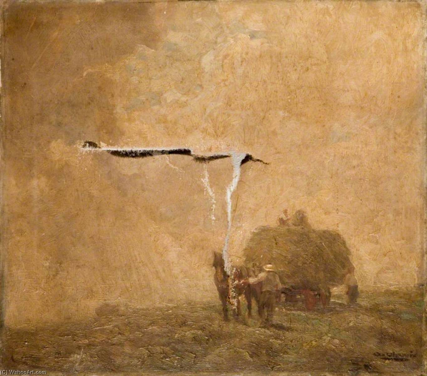 Order Oil Painting Replica The Hayfield by George Phoenix (1863-1935) | ArtsDot.com