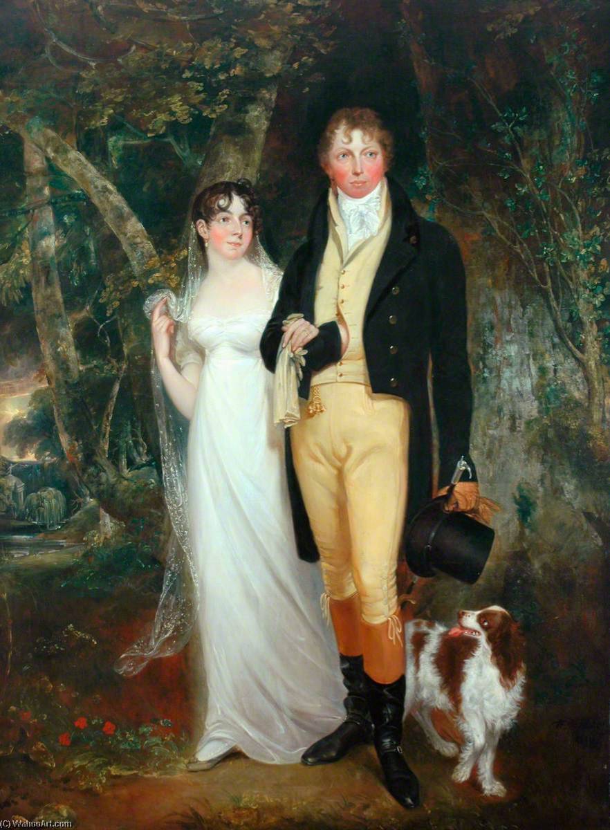 Buy Museum Art Reproductions Captain and Mrs Edmund Burnham Pateshall, 1810 by William Armfield Hobday (1771-1831) | ArtsDot.com