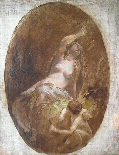 Order Oil Painting Replica Vénus et Amour by Léon Riesener (1808-1878) | ArtsDot.com