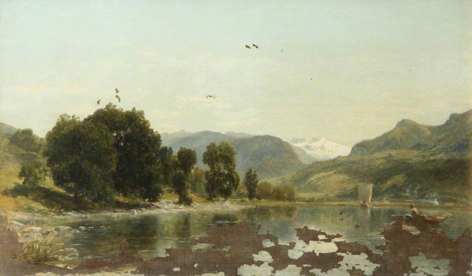 Order Artwork Replica The Lake of Lucerne, 1856 by Thomas Danby (1818-1886) | ArtsDot.com