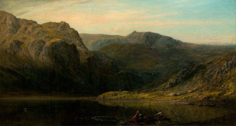 Order Oil Painting Replica Mountain Scene by Thomas Danby (1818-1886) | ArtsDot.com