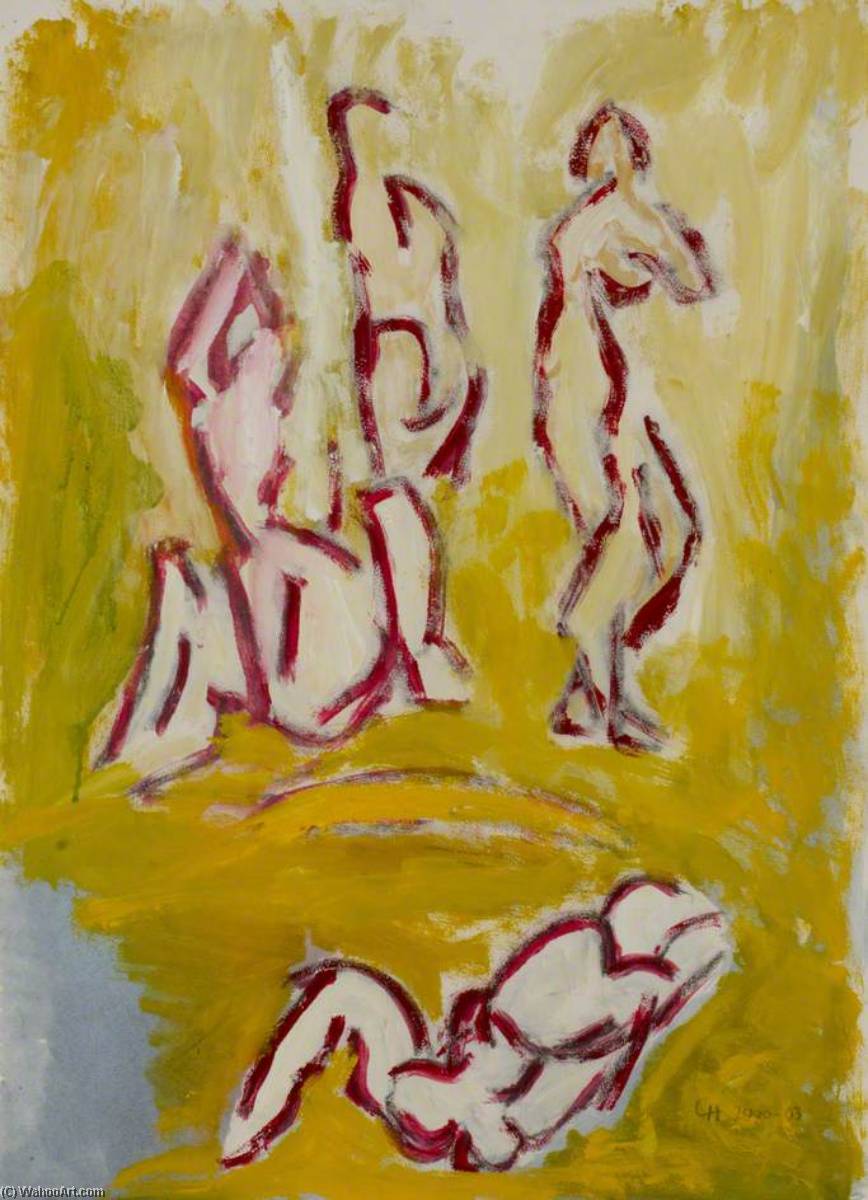 Bathers, 2003 by Cliff Holden (1919-2020) Cliff Holden | ArtsDot.com