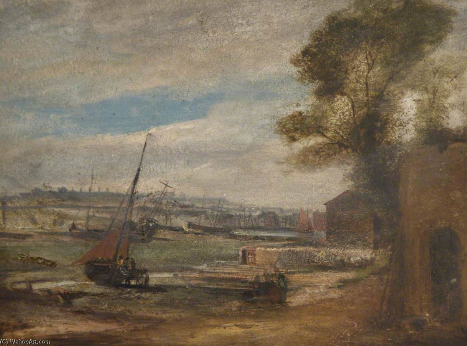 Order Artwork Replica View of Plymouth from Coxside by Ambrose Bowden Johns (1776-1858) | ArtsDot.com