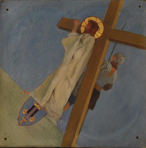 Pedir Reproducciones De Arte Chemin de croix 2e station Jésus est chargé de la croix de Paul Alexandre Alfred Leroy (1860-1942) | ArtsDot.com