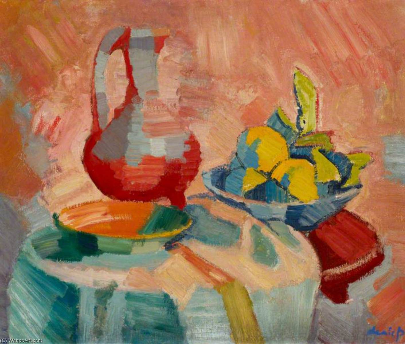 Buy Museum Art Reproductions Still Life with Lemons by Denis Frederic Neal Peploe (Inspired By) (1914-1993) | ArtsDot.com