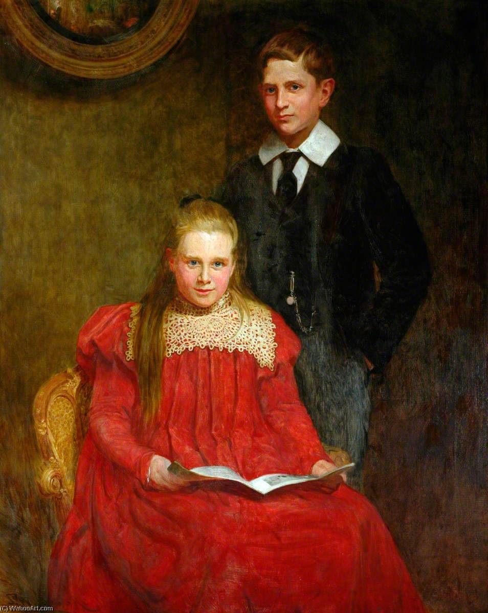 Order Artwork Replica Noel and Violet Bagshaw by John William Brooke (1853-1919) | ArtsDot.com