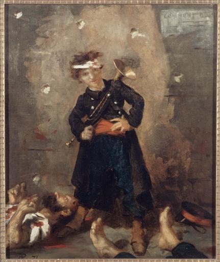 Order Paintings Reproductions L`Exécution d`un trompette sous la Commune by Alfred Philippe Roll (1846-1919, France) | ArtsDot.com