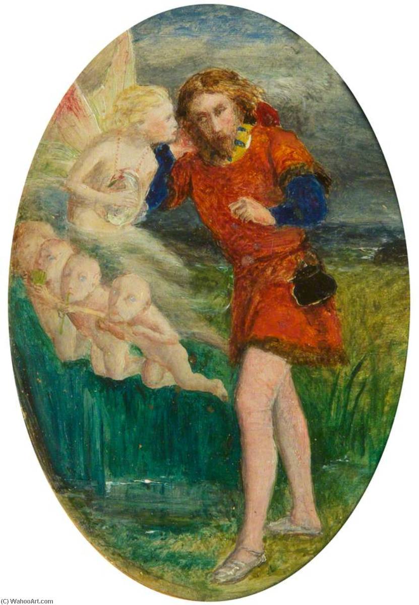 顺序 油畫 费迪南·卢瑞德,艾莉儿, 1849 通过 John Everett Millais | ArtsDot.com