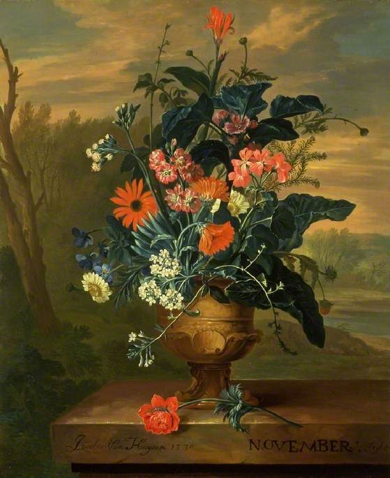 Order Artwork Replica Twelve Months of Flowers November by Jacob Van Huysum (1687-1740) | ArtsDot.com